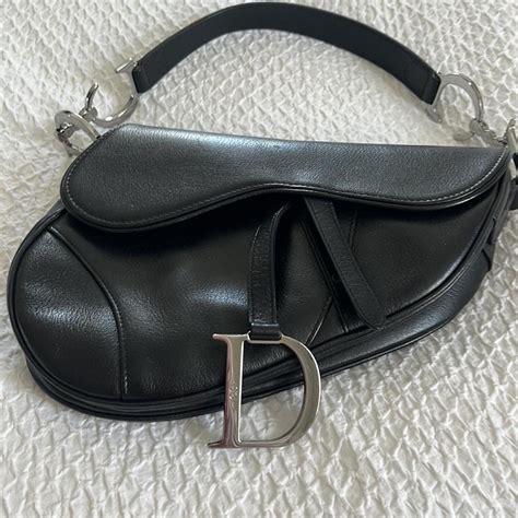 dior saddle bag silver